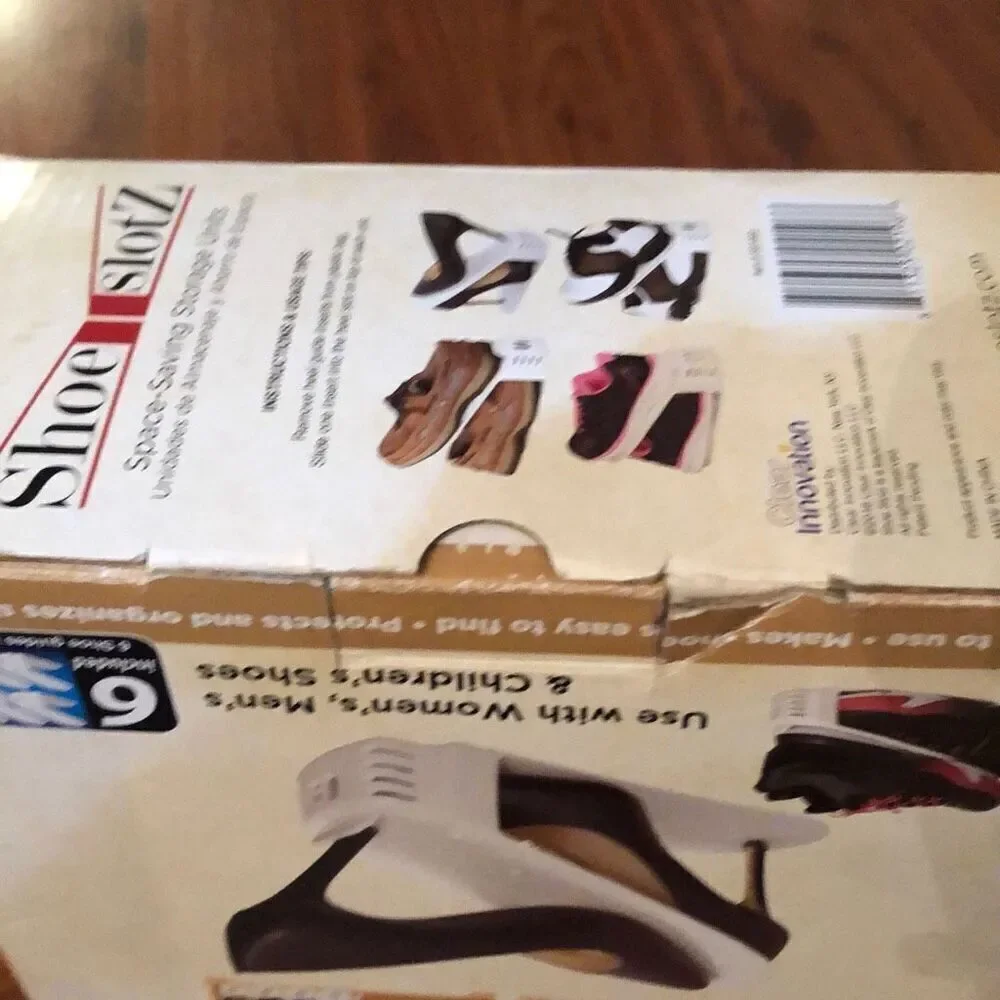 NEW Shoe Slotz Shoe organizer, six piece set